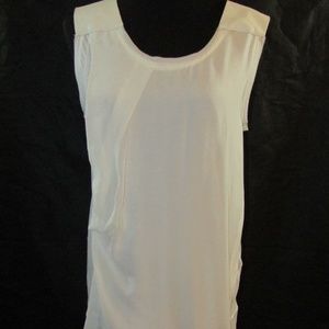 ILARIA NISTRI White Layered Cotton-Silk-Leather Sh